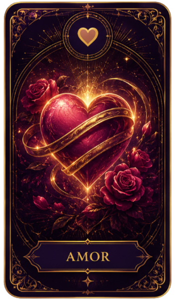 Carta de tarot para orientação no amor