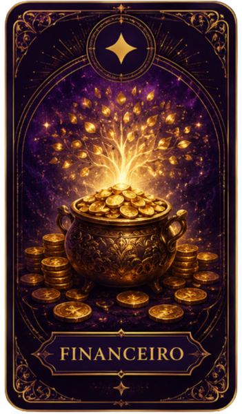 Carta de tarot para orientação financeira